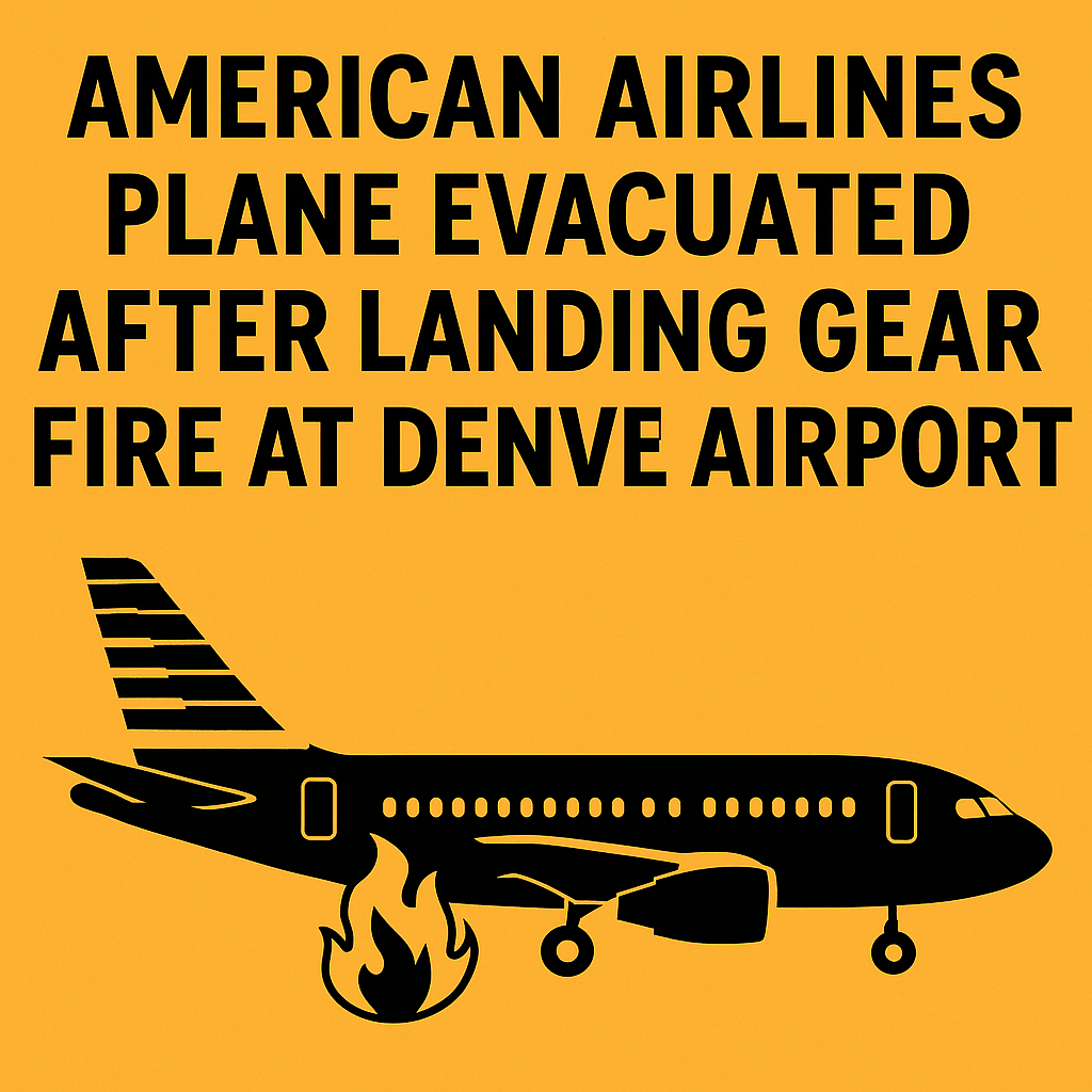 American Airlines Flight Evacuated After Landing Gear Fire at Denver Airport