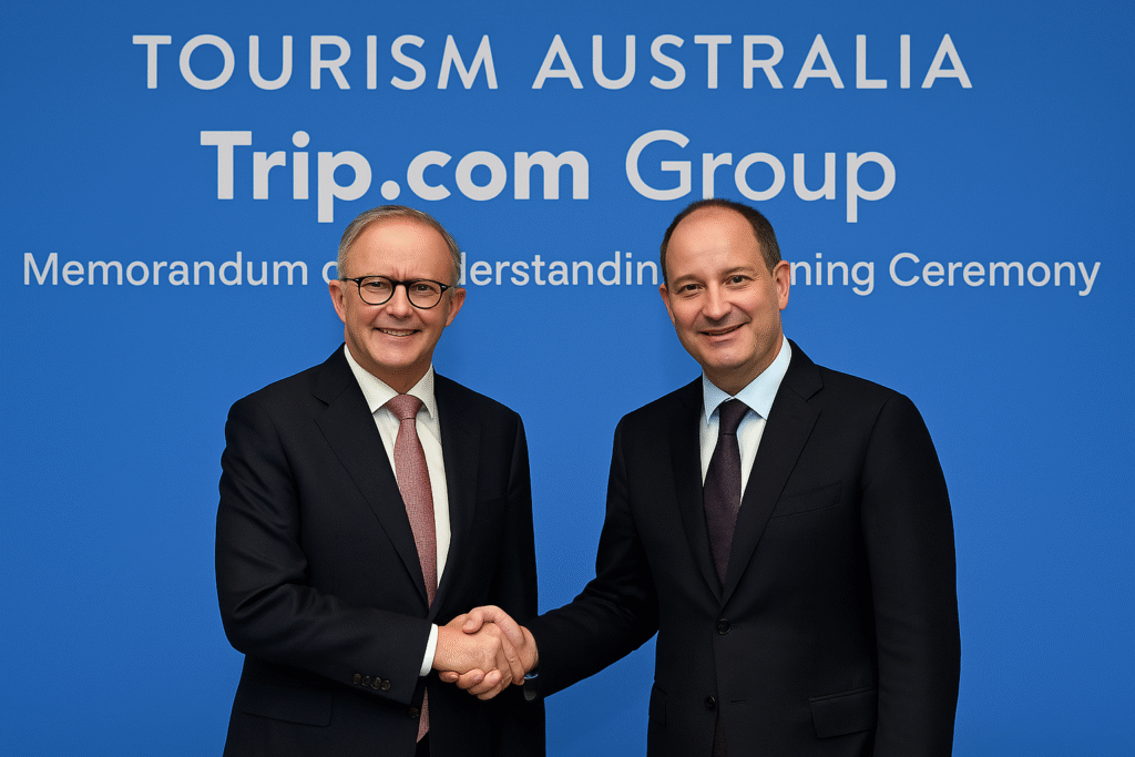 Tourism Australia and Trip.com Group Sign Landmark MoU