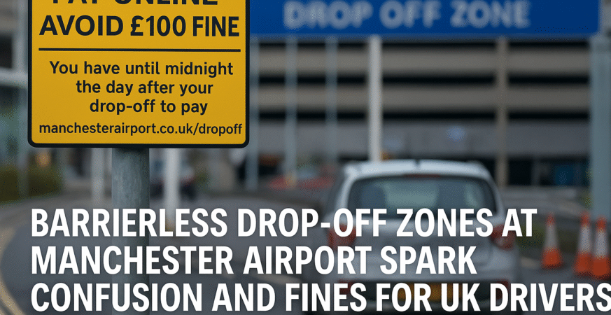 Barrierless Drop-Off Zones at Manchester Airport Spark Confusion