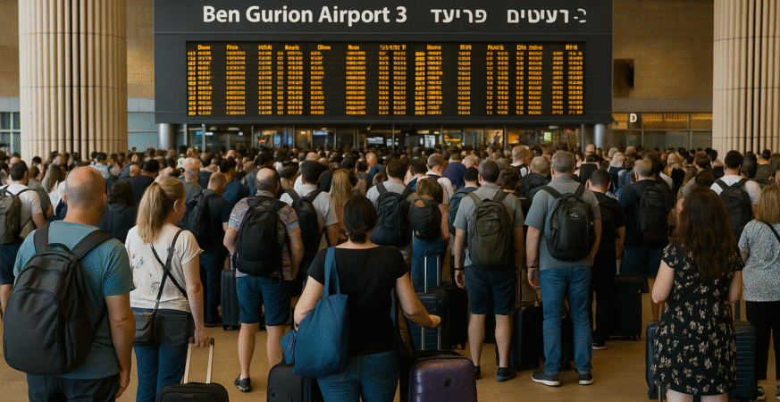 Ben Gurion Airport Ground Staff Strike Causes Major Flight Delays