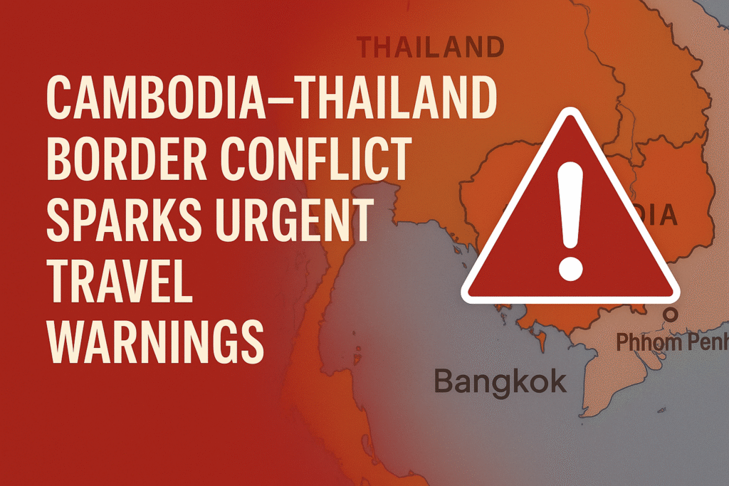 Cambodia–Thailand Border Tensions Trigger Urgent Travel Alerts