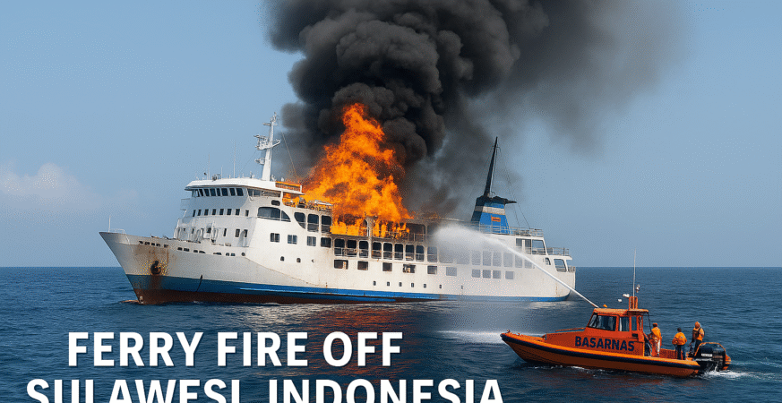 Ferry Fire Near Sulawesi: 3 Dead, 500+ Rescued as Indonesia