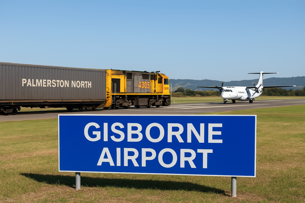 Gisborne Airport Blends Trains and Planes on One Runway