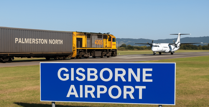 Gisborne Airport Blends Trains and Planes on One Runway