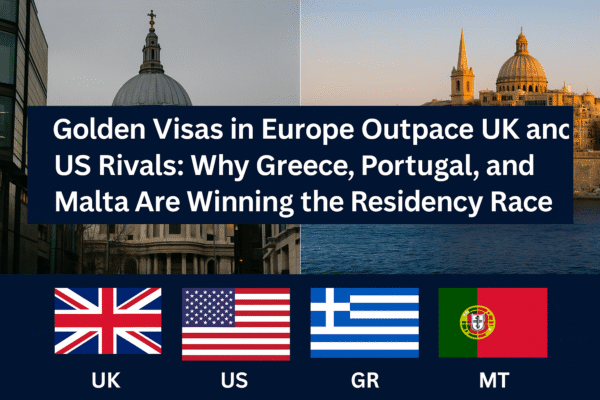 Greece, Portugal, and Malta Golden Visas Surge Ahead as UK and US