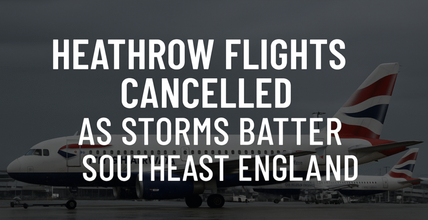 Heathrow Airport Flights Cancelled Amid Severe Storms