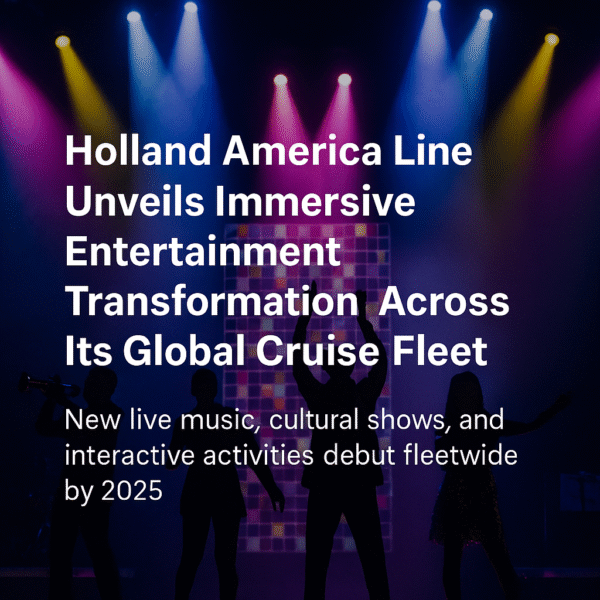 Holland America Line Unveils Immersive Entertainment Transformation