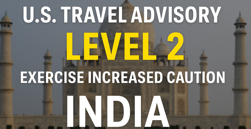 U.S. Issues Level 2 Travel Advisory for India Citing Crime