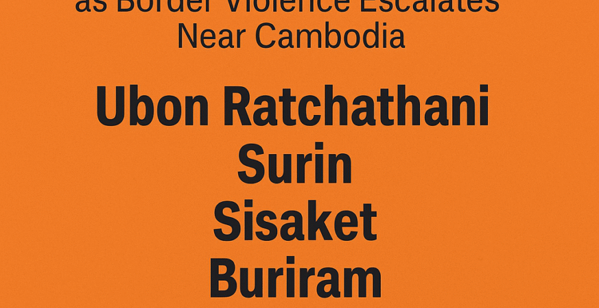 India Issues Travel Warning for Eastern Thailand as Border Violence