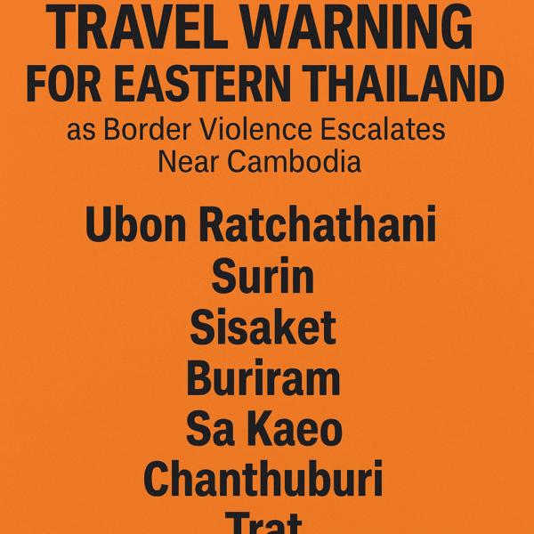 India Issues Travel Warning for Eastern Thailand as Border Violence