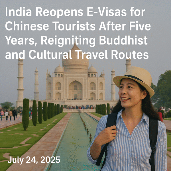 India Reopens E-Visas for Chinese Tourists After 5 Years