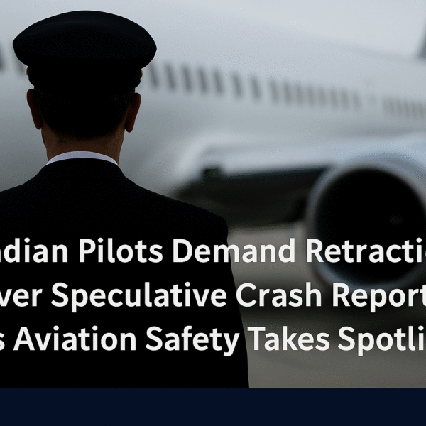 Indian Pilots Demand Apology Over Speculative Crash Reports