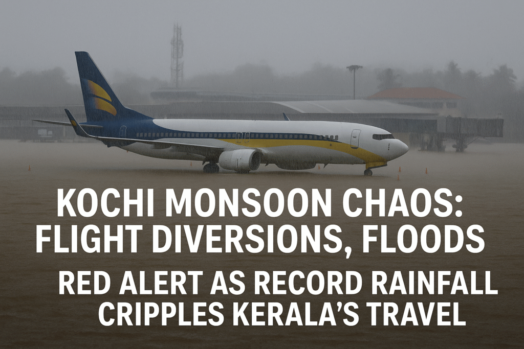 Kochi Monsoon Chaos Flight Diversions, Floods, Red Alert as Record