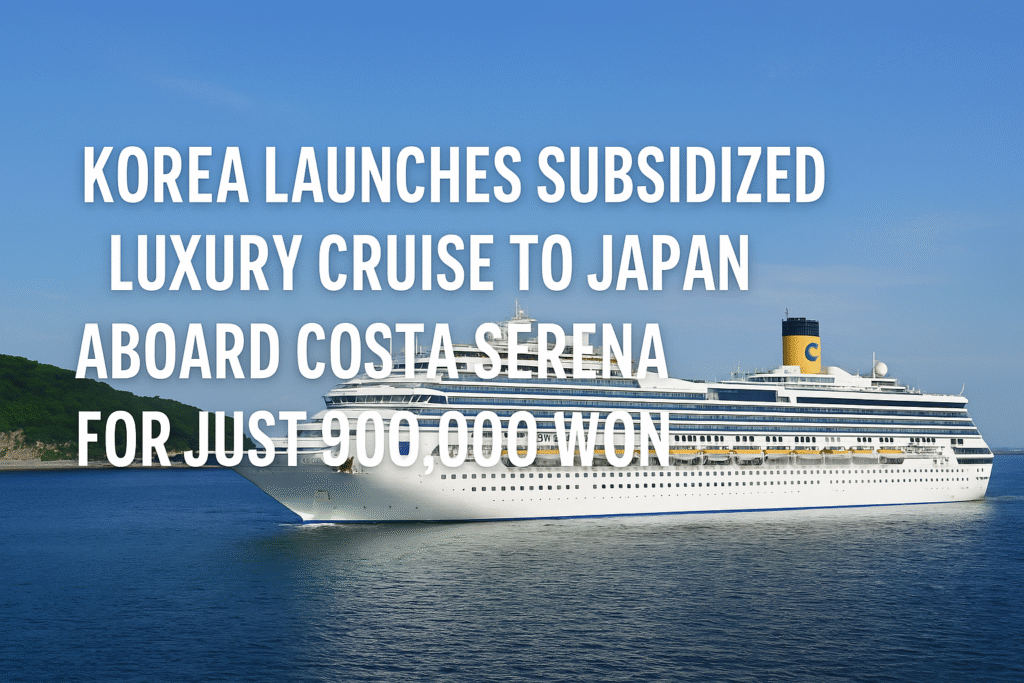 Korea Japan cruise 2025, Costa Serena cruise, Ministry of Oceans and Fisheries cruise, Busan cruise to Japan, Korea subsidized cruise, Muroran cruise port, Hakodate cruise, Kushiro cruise, cruise from Korea, Korean government travel program,Busan, Sokcho (South Korea), Muroran, Kushiro, Hakodate (Japan)