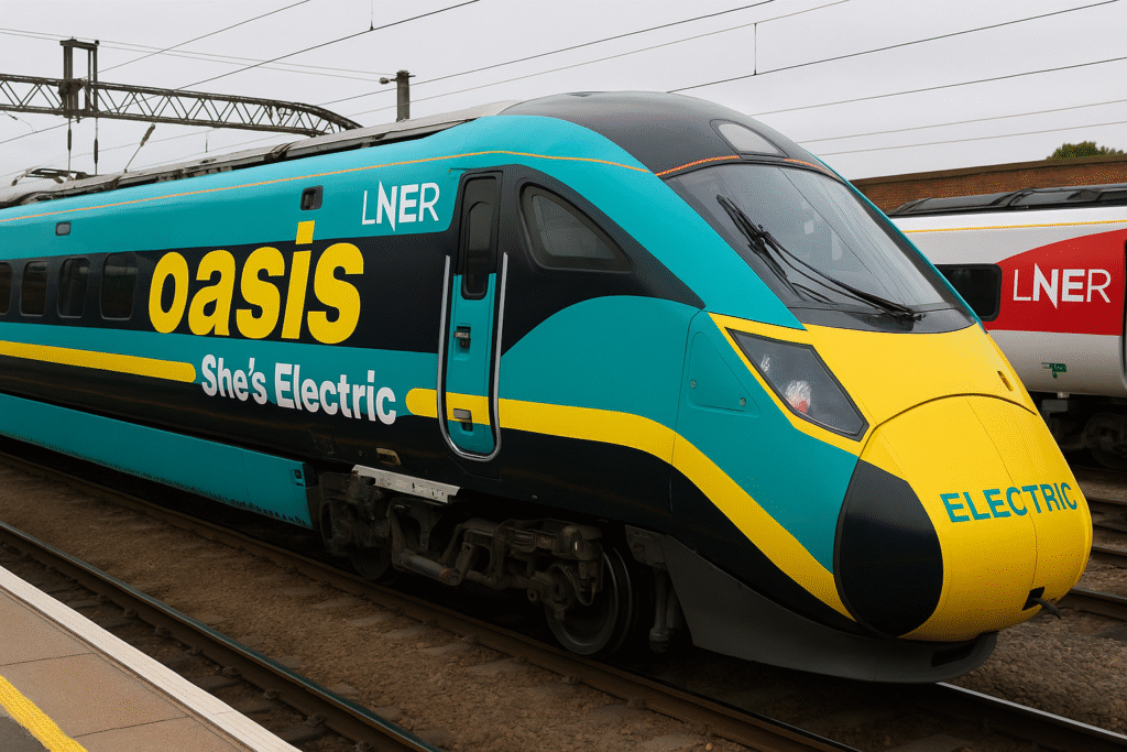 LNER’s Oasis-Themed Train Sets New Standard for Music Tourism