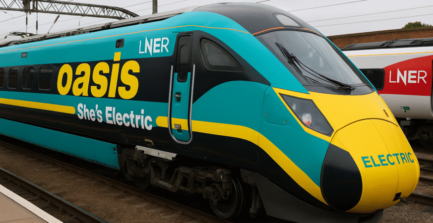 LNER’s Oasis-Themed Train Sets New Standard for Music Tourism