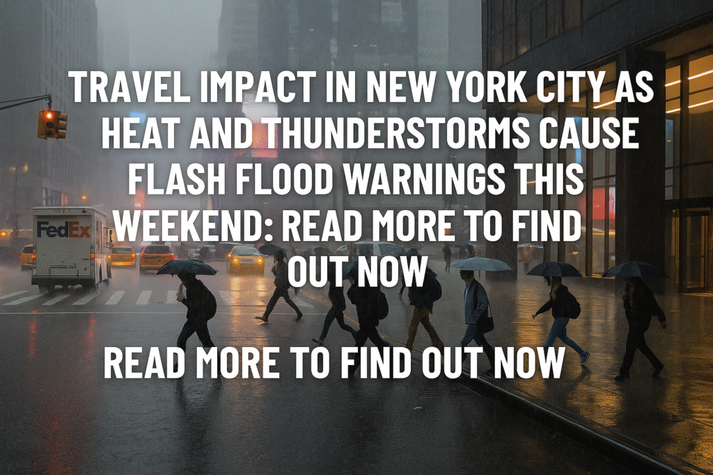 Extreme Heat and Flash Flood Threats Disrupt New York City
