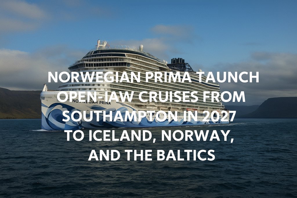 Norwegian Prima to Launch Open-Jaw Cruises from Southampton in 2027