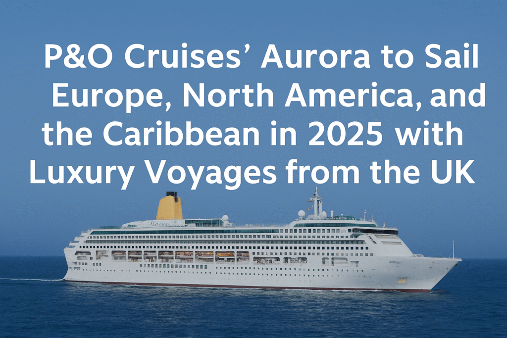P&O Cruises' Aurora to Sail Europe, North America, and the Caribbean