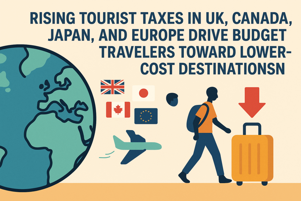 Rising Tourist Taxes in UK, Canada, Japan, and Europe Drive Budget Travelers