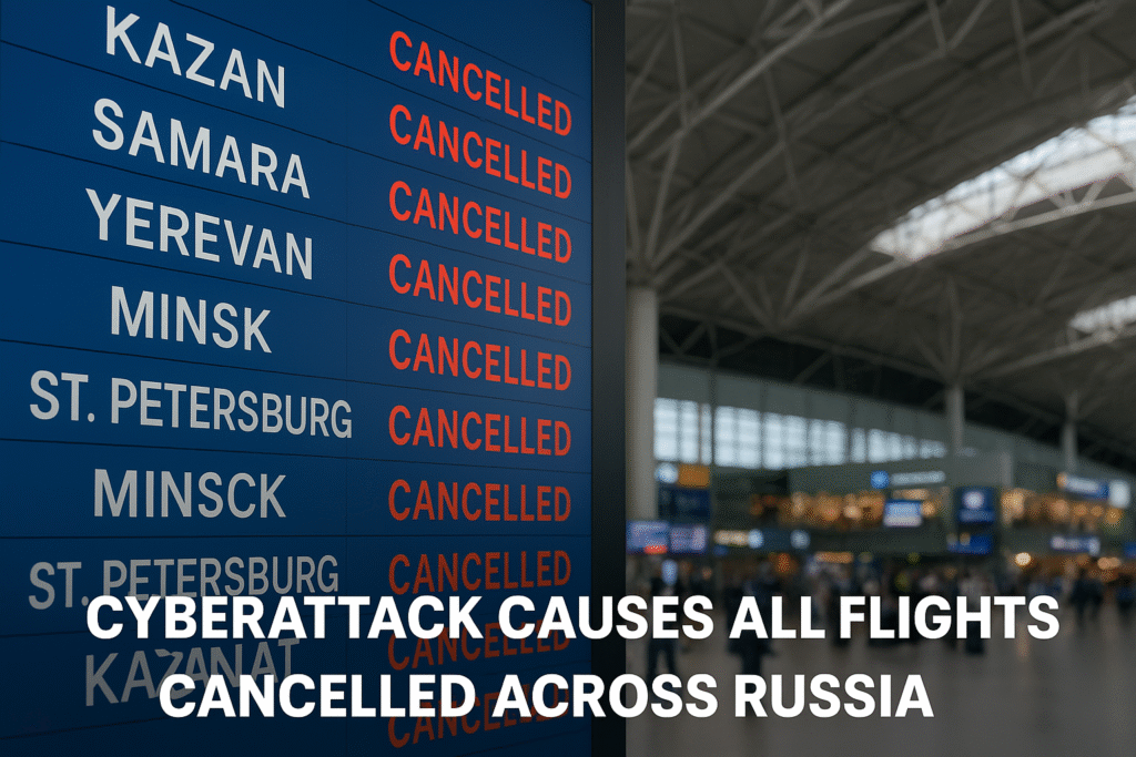 Russia Hit by Wave of Cyberattacks Causing Over 50 Flight Cancellations