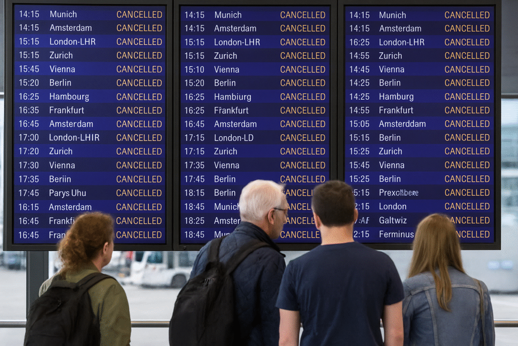 Severe Weather Grounds Over 100 Flights Across Europe as Lufthansa