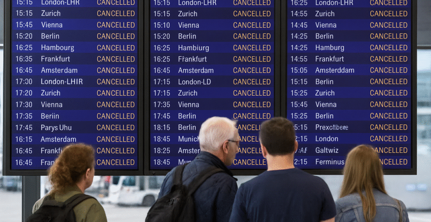 Severe Weather Grounds Over 100 Flights Across Europe as Lufthansa