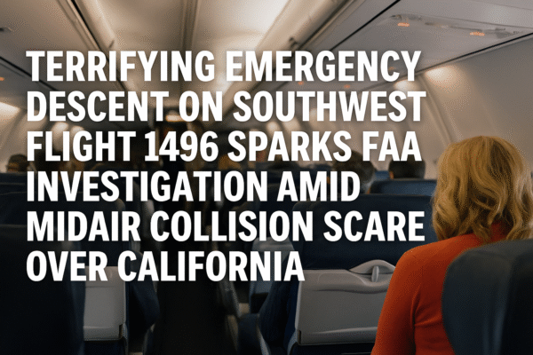 Terrifying Emergency Descent on Southwest Flight 1496 Sparks FAA