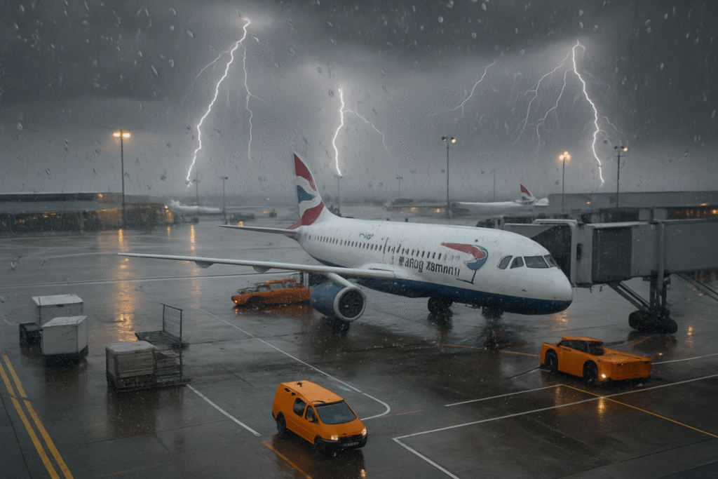 Thunderstorms Trigger Travel Chaos at UK Airports