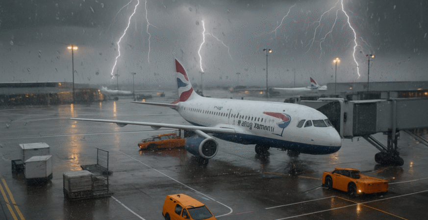 Thunderstorms Trigger Travel Chaos at UK Airports