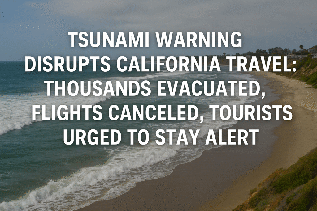 Tsunami Warning Disrupts California Travel