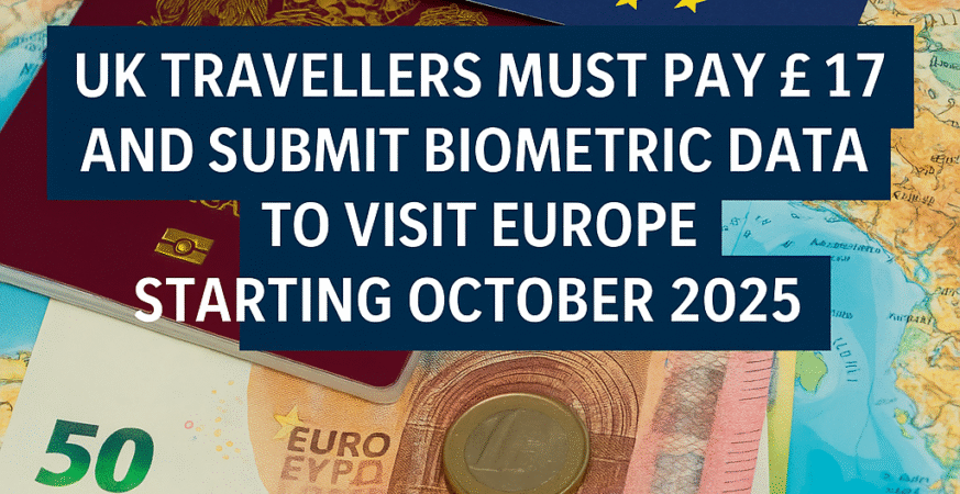 UK Tourists to Face £17 ETIAS Fee
