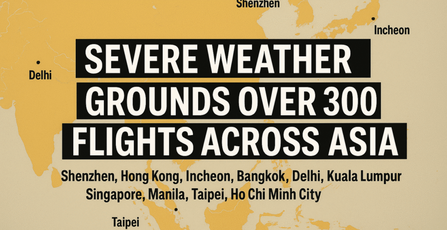 Severe Weather Grounds Over 300 Flights Across