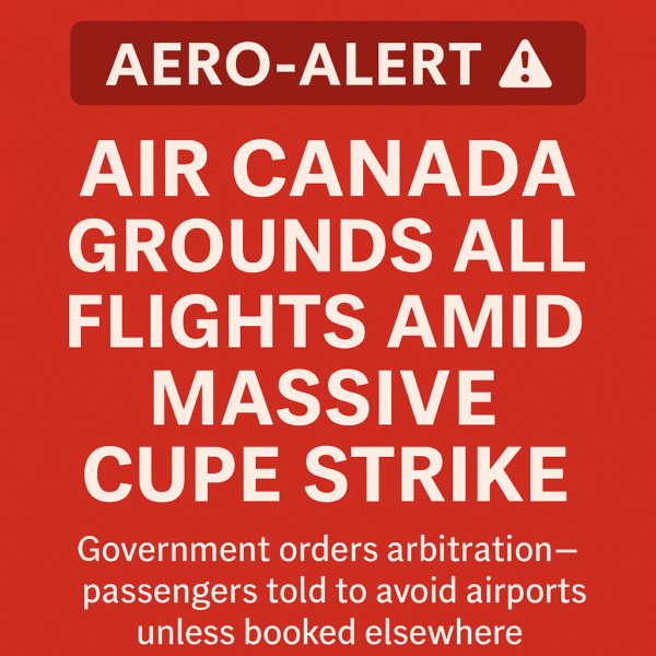 Aero‑Alert Air Canada Grounds All Flights