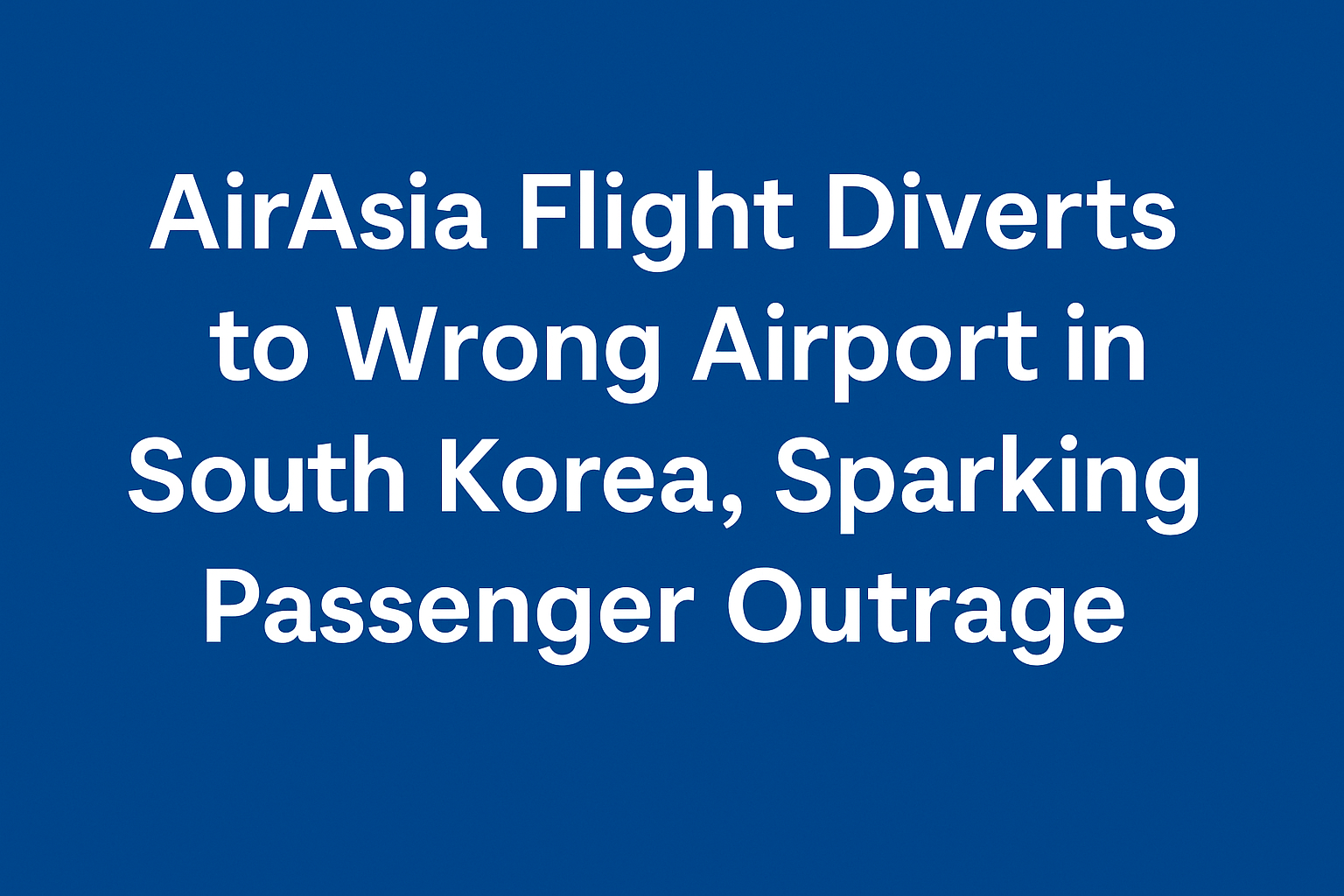 AirAsia Flight Mix-Up in South Korea