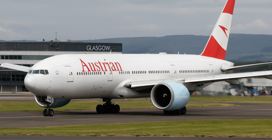 Austrian Airlines Emergency Landing in Glasgow