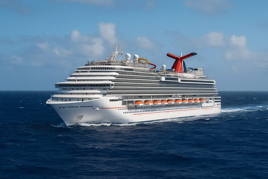 Carnival Panorama Tilts in Sudden Storm During Mexican Riviera Cruise