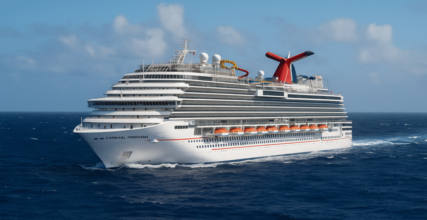 Carnival Panorama Tilts in Sudden Storm During Mexican Riviera Cruise