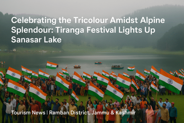 Celebrating the Tricolour Amidst Alpine Splendor Tiranga Festival Lights Up Sanasar Lake