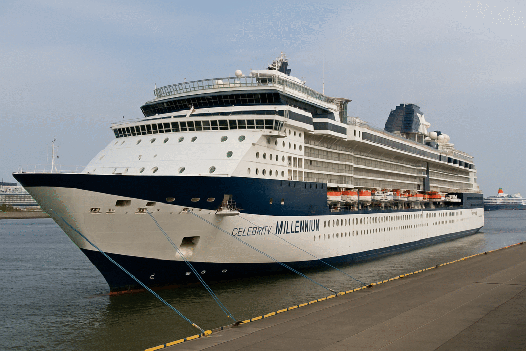 Celebrity Millennium Delay in Yokohama