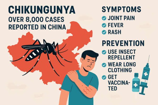 China Reports Over 8,000 Chikungunya Cases