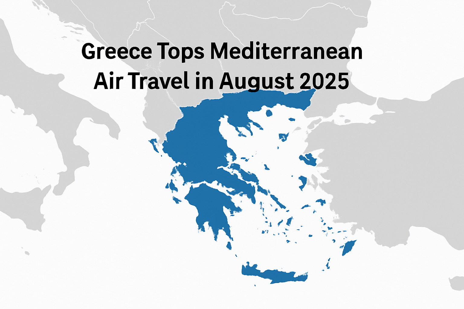 Greece Tops Mediterranean Air Travel in August 2025 with 5.3 Million