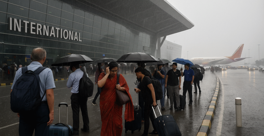India monsoon travel disruption.