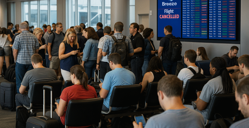 JetBlue, Frontier & Breeze Suspend 17 Flights