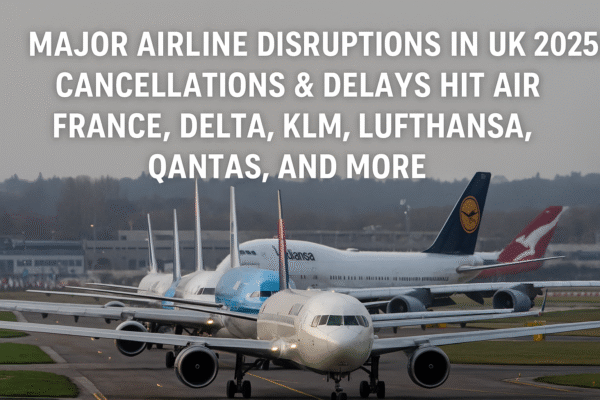Major Airline Disruptions in UK 2025 Cancellations & Delays Hit Air France, Delta, KLM, Lufthansa, Qantas, and More