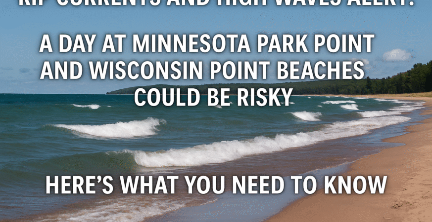 Rip Current Alert at Lake Superior Beaches