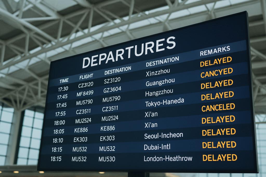 Severe Weather Triggers Widespread Flight