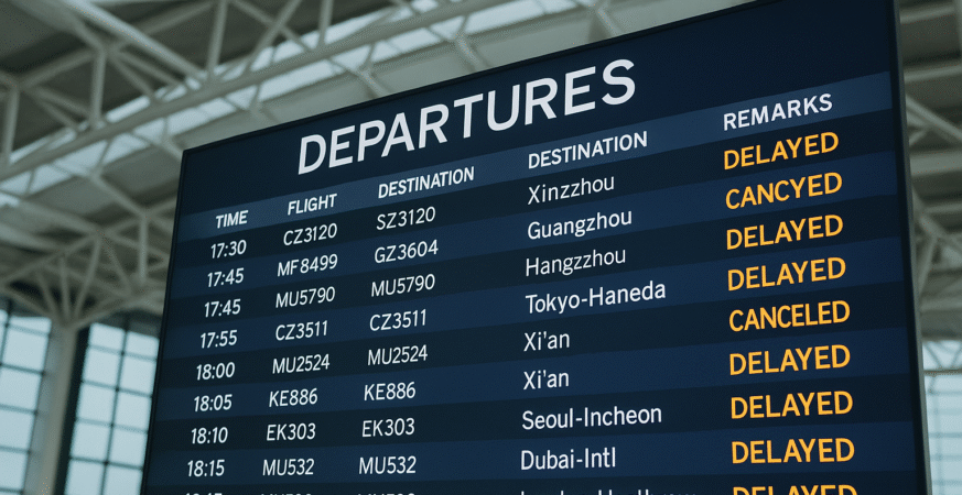Severe Weather Triggers Widespread Flight