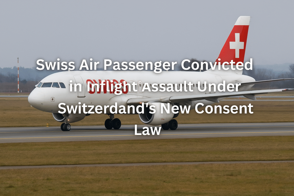 Swiss Air Passenger Convicted in In-Flight Assault as New ‘No Means No’ Law Takes Effect