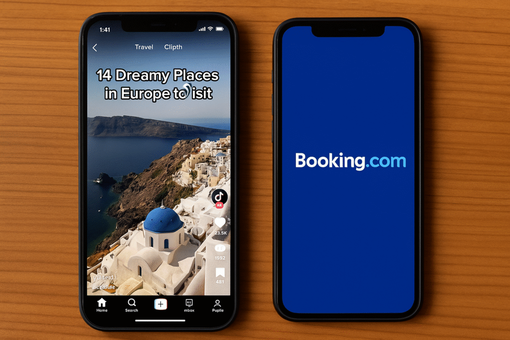 TikTok and Booking.com